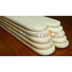 Sztachety drewniane proste - góra okrągła - 1,8m